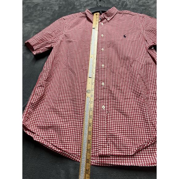 Polo Ralph Lauren Shirt Youth Boys XL 18/20 Red Plaid Button Holiday Christmas - Picture 2 of 9